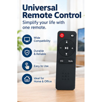 Télécommande multifonction 9 boutons noire à prix compétitif pour décodeur et projecteur, idéale pour l'automatisation domestique