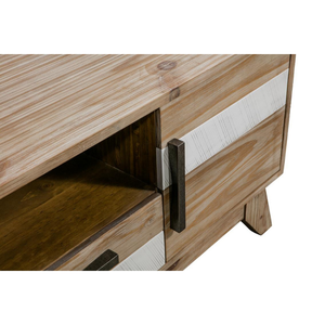 Unidad de TV de madera de la marca SOHO de la más alta calidad, 2 puertas, 2 cajones, muebles de sala de estar, madera maciza de roble/ACACIA/Pino, hecha en Vietnam - Product Image 6