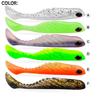 Señuelo Blando Biónico 3D con Ojo de Pez en Forma de T para Lucio y Carpa, 7cm 2.9g, Sin Anzuelos - Product Image 3