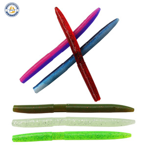 Señuelo blando de gusano de 14cm y 10g con olor a pescado salado para pesca de lubina, señuelo de fondo. - Product Image 5