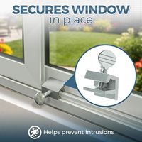 Kit de Ventana Corredera Moderna Antirrobo de Aluminio para Ventanas Correderas Horizontales para Aires Acondicionados Convencionales Tipo U
