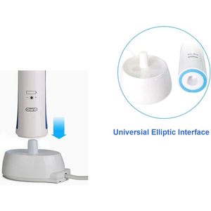 Base de chargeur de brosse à dents électrique 3757, support de charge inductif sans fil blanc pour brosses à dents Oral B 110V - Product Image 3