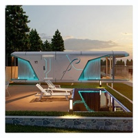 Maison-capsule mobile extérieure, hôtel, maison préfabriquée intelligente, cabine modulaire, espace préfabriqué, maison-capsule préfabriquée