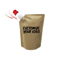 Distributeur de sac de jus en plastique personnalisé 1,5 L 2L 3L avec robinet pochette de boisson de 1gallon pochette à bec de café 5L avec robinet