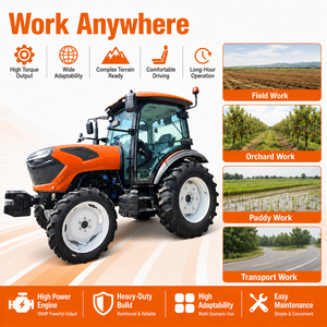 Tractor Agrícola de Alto Rendimiento Lawnio con Motor de 4 Cilindros y Gran Potencia para Arar, Modelo Lno-504 - Product Image 2