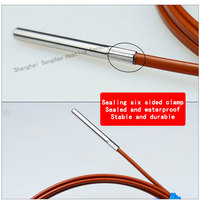 Encapsulated Six Sided Clamp T/J/K Type Thermocouple with a Diameter of 3*30mm, Waterproof and Oil Resistant Temperature Sensor