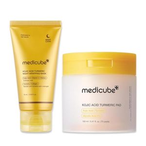 Medicube Kojic Acid Prep and Seal Duo per Pelli Problematiche: Maschera Notturna Peel-Off 2.0 con Acido Cogico e Curcuma e Acido Cogico - Product Image 1