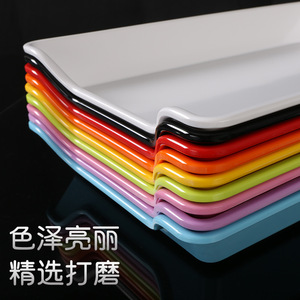 A5 <b>Melamine</b> rotating hot pot restaurant tableware, condiment bowls, commercial restaurant slanted vegetable buckets, skewers, - Product Image 2