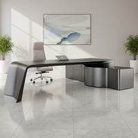 Bureau de direction moderne en forme de L pour ordinateur, table de travail de luxe pour enseignant, patron, directeur général, ensemble de bureaux personnalisables