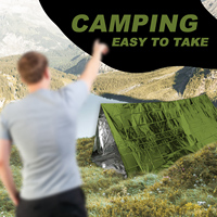 Offre Spéciale en aluminium accessoires de Camping en plein air sauvetage pliant feuille thermique couverture survie urgence & Terk & randonnée