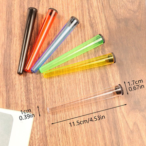 Tube à tabac anti-enfants avec logo personnalisé, conteneur en plastique de 109 mm avec impression sérigraphique, tube à ouverture facile pour l'emballage - Product Image 3