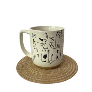 Taza de cerámica de gran capacidad de <span class=keywords><strong>Cyber</strong></span> Celebrous, diseño de Arte de dibujos animados pintados a mano para uso en oficina, regalos de negocios para leche o <span class=keywords><strong>café</strong></span> - Product Image 4