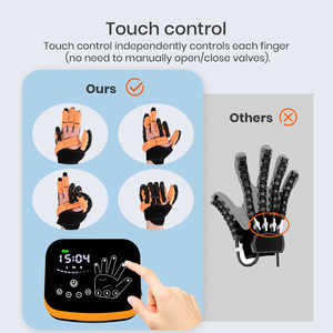 Air Pump Triple Efficiency <b>Finger</b> Exerciser Hand Rehab Glove Electric Heat <b>Massage</b> Pneumatic Stroke Recovery Device - Product Image 3