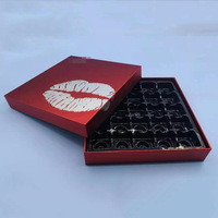 Vente directe d'usine chocolat puce cookie écrou couvercle en carton et emballage de base boîte-cadeau avec insert diviseur