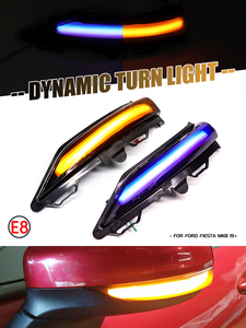 2 cái năng động chỉ số <span class=keywords><strong>flasher</strong></span> lần lượt tín hiệu ánh sáng <span class=keywords><strong>LED</strong></span> Side Wing gương chiếu hậu <span class=keywords><strong>blinker</strong></span> cho Ford Fiesta ST dòng MK8 2018 2019 - Product Image 6