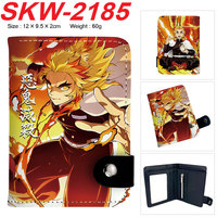 Dompet Kulit PU Nezuko Anime Terbaru, Kartun Keren, Hadiah Ulang Tahun Anak, Anti-Hilang, Portabel, Tempat Kartu ID, Kantong Koin, Grosir