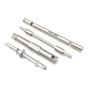 Pieza de aleación de aluminio cobre latón torneado mecanizado CNC eje de chavetero personalizado - Product Image 5