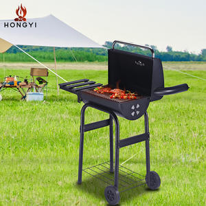 Parrilla de carbón sin humo Hongyi estilo carrito, 95x47x118cm, para brochetas y carne, para cocinar al aire libre - Product Image 3