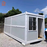 Maison mobile miniature prête à être expédiée, structure en acier, conteneur modulaire pliable de 20 pieds pour dortoir ou bureau