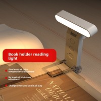 Lampe de lecture USB à clipser la plus vendue, marque-page lumineux pliable, lampe de lecture LED portable rechargeable, pince de livre, protection des yeux