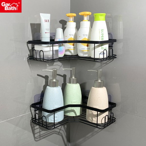 Caddies de ducha para colgar en la esquina Estante adhesivo Accesorios de baño Organizadores Almacenamiento Estantes inoxidables - Product Image 1