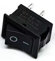 Interrupteur à bascule Qi Jia KCD1-A 10A 250V SPST ON-OFF IP40 PA66 étanche avec connecteurs à souder pour appareils électroménagers et équipements industriels