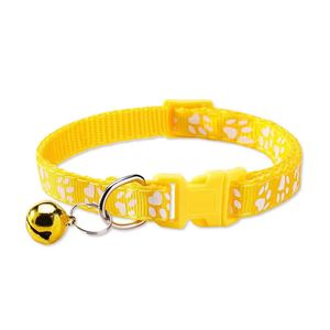 Verstellbares Haustier halsband mit individueller Logo-Sicherheits-Trenn schnalle und Katzen-/Hunde glocke mit Pfoten abdruck - Product Image 4