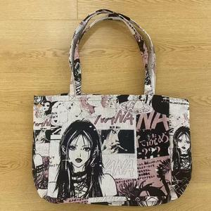 Borse Tote in Tela Jacquard Personalizzate Anime in Cotone/Poliestere Bianco e Nero <span class=keywords><strong>Roya</strong></span> 36x41x15cm con Tasca Tessuta e Cerniera con Logo - Product Image 2