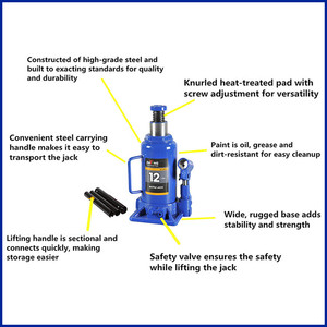 <strong>3</strong> <strong>Ton</strong> With CE&amp;GS Manual Lift Hydraulic <strong>Jacks</strong> <strong>Bottle</strong> <strong>Jack</strong> Car <strong>Jacks</strong> - Product Image 2