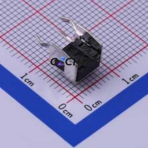 TS-1002N-05026 Tactile Switch Through hole,6x7.5mm Switch Single Pole Single Throw Round Button Right Angle Insert 7.5mm - Product Image 2