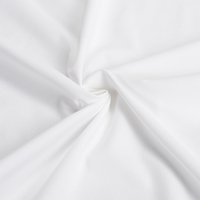 Grosir 165 GSM Stretch Jacquard kain Jersey tunggal 86% nilon 14% kain spandeks untuk pakaian olahraga T Shirt