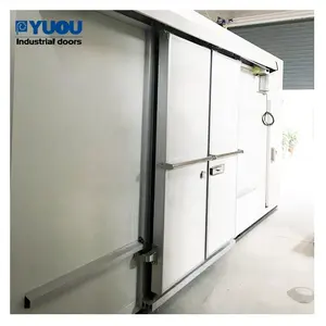 Grosir pintu geser ruangan Freezer dengan pintu geser baja tahan karat penyimpanan dingin poliuretan