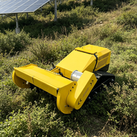 Mesin Pemotong Rumput Otomatis Robot Crawler Kecil dengan Remote Control, Pisau Pemotong Rumput untuk Pertanian, Sederhana, Komersial, Harga Terjangkau