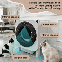 Robot lèche-lit autonettoyant ODM Plus Capacity, inodore et hygiénique, avec capteur infrarouge intelligent et sac de collecte intégré