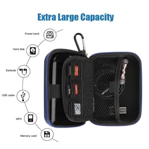 Hot Sale Carrying External Hard Drive Case Travel Storage Power Bank Case For Charger USB Cable Battery Case