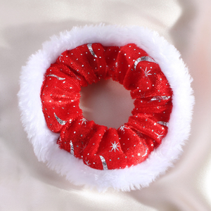 Nuevo Coletero Rojo de Invierno, Accesorio Elástico para el Cabello, Coletero con Diseño Navideño a Cuadros - Product Image 6
