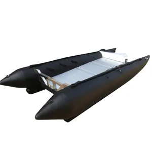 Qingmario goethe fábrica 12.3ft 410cm gtg410 barco de água inflável catamaran pesca iate com ce