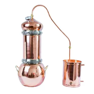 50L hand-made pure copper distiller, herbal extract, cider and brandy machine