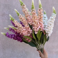 Fleur artificielle de delphinium de qualité supérieure PT-FY006 Big Swallow pour des mariages élégants