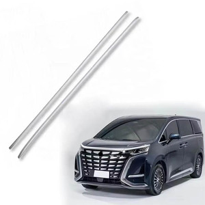 2pcs Silver Black Sticking Type Aluminum Alloy Car Roof Rails Roof Luggage Racks Bar for <strong>Denz</strong> for D9 MPV 2022 2023 2024 - Product Image 1