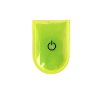 Lumière LED pour les sports d'extérieur avertissement de sécurité réfléchissant PVC plastique imprimé logo aimant clip sur stroboscope pour la course à pied vélo cyclisme