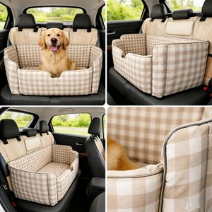 Housse de siège auto pour chien 100 % imperméable, hamac robuste, résistant aux rayures, antidérapant, durable, doux, surélevé, toutes saisons, pour siège arrière - Product Image 2