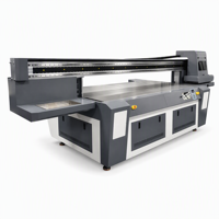 Impresora UV de Formato Grande, Máquina de Impresión UV de Cama Plana 2500x1300mm, Cabezal de Impresión Ricoh G6, Ethernet, para Vidrio, Acrílico, Madera y Señalización