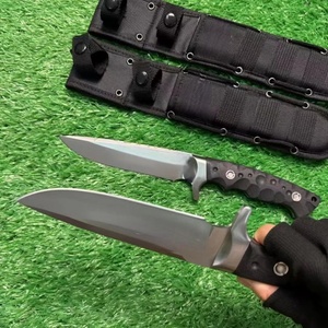 Cuchillo Bowie Trident de Acero Inoxidable con Mango de Plástico, Punta Recta, para Camping y Actividades al Aire Libre, Grosor de 5 mm, 20 cm de Corte, OEM - Product Image 3