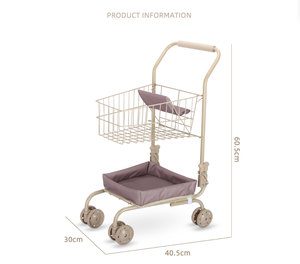 2025 recién llegado carrito <span class=keywords><strong>de</strong></span> compras <span class=keywords><strong>de</strong></span> Metal personalizado con bolsa <span class=keywords><strong>de</strong></span> almacenamiento <span class=keywords><strong>de</strong></span> tela ruedas delanteras giratorias carrito <span class=keywords><strong>de</strong></span> <span class=keywords><strong>juguete</strong></span> <span class=keywords><strong>de</strong></span> muñeca <span class=keywords><strong>de</strong></span> moda - Product Image 3