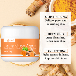 Crème Visage Jour et Nuit Hydratation Profonde <span class=keywords><strong>Anti</strong></span>-âge Soins de la Peau Crème au Curcuma - Product Image 1