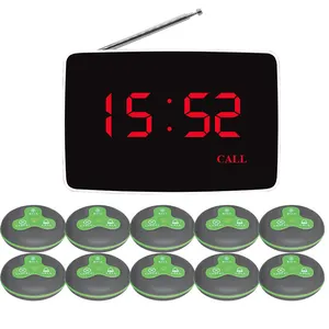 Máy nhắn tin Nhà hàng không dây cổ tay Watch pager nút gọi buzzer Watch beeper dịch vụ Receiver Waiter Hệ thống gọi điện thoại