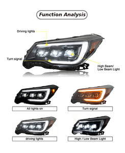 Fari per Auto Subaru <span class=keywords><strong>Forester</strong></span> 2013-2018 con Luci Diurne DRL a LED - Product Image 2