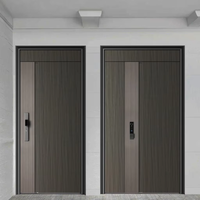 Haute qualité moderne antivol personnalisé Villa jardin entrée avant en acier inoxydable entrée principale porte extérieure de sécurité