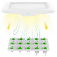 Système de potage automatique pour fournisseur de jardin, avec lumière de culture LED, hydroponique, intelligent, pour jardin intérieur domestique, écologique, avec trou de drainage